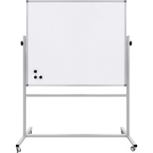Panda Mıknatıslı Mobil Brifing 360° Dönerli Beyaz Yazı Tahtası 120X200CM