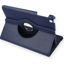  iPad Mini 1 Kılıf 360 Tablet Deri Kılıf - Lacivert