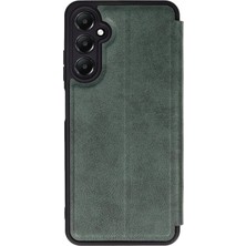  Samsung Galaxy A56 Kılıf Flip Cover - Koyu Yeşil