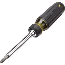Klein Tools 32305 Çok Uçlu Cırcırlı Tornavida, 15'ı 1 Arada Alet, Yıldız, Düz, Dört Köşeli, Torx ve