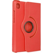  Samsung Galaxy X510 Tab S9 Fe 11 Kılıf 360 Tablet Deri Kılıf - Kırmızı
