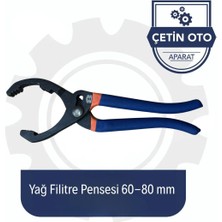 Çetin Oto Aparat Yağ Filitre Sökme Pensesi 60-80 MM