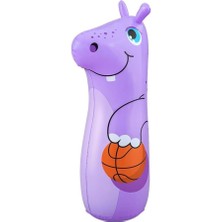 Bestway Bop Bags Hayvan Vigürlü Hacıyatmaz -89 cm Sulu Hacı Yatmaz Mor