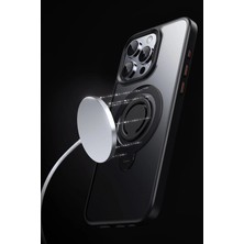  iPhone 16 Plus Avatar 360 Dönen Magsafe Kapak - Siyah