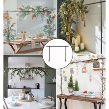 Gaman Siyah Masa Çubuğu - Boyu Ayarlanabilir Masa Kemeri - Party - Doğum Günü Vb. Organizasyon ve Süsleme Için