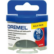 Dremel 426B 20 Adet 1 – 1/4-Inç-Güçlendirilmiş Rotary Alet Geben, Rulo