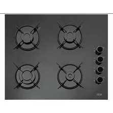 Çetintaş 848 Cat Pan  Pandora Düğmeli Siyah Cam Ankastre Ocak