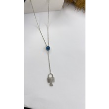 Daniel Angelson Nazar Boncuklu Anahtar 925 Gümüş Y Kolye