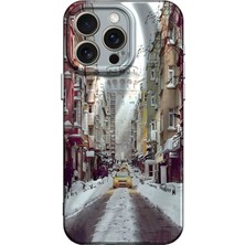  iPhone 14 Pro Kılıf Crew Desenli Kapak - Galata Kulesi