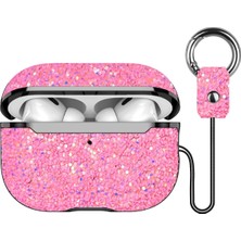 Onegif Airpods Pro 2 (2.nesil) Bright Simli Airpods Kapak - Pembe