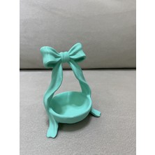 Mus3D Şık Sunum Fiyonklu Lokumluk ve Çikolatalık - (1 Adet) 10 Renk Seçeneğiyle (Boyut 10 Cm)