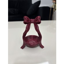 Mus3D Şık Sunum Fiyonklu Lokumluk ve Çikolatalık - (1 Adet) 10 Renk Seçeneğiyle (Boyut 10 Cm)