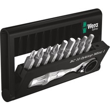 PowerA Wera 05073645001 Bit-Check, Tornavida Ucu Çeşitleri, Bc Br 9 ve Cırcır Kolu, 10 Parça