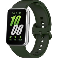  Samsung Galaxy Fit 3 Klasik Kordon - Haki Yeşil