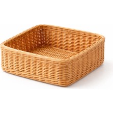 Organizer Rattan Sepet 25*25*10 cm | El Yapımı Doğal Organizer&dolapiçi Sepet