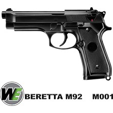 We Aırsoft Airsoft Tabanca We Beretta M92  Siyah WE-M001-M92-(BK)