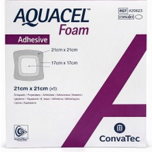 Convatec Aquacel Foam Ag 21X21 cm Gümüş Içerikli Kendinden Yapışkanlı Köpük Yara Pedi
