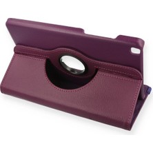  Samsung Galaxy T290 Tab A 8 Kılıf 360 Tablet Deri Kılıf - Mürdüm