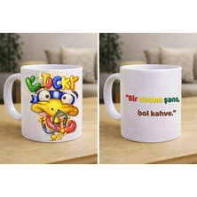 Gmt Ambalaj Kişiye Özel Isimli Lucky Şanslı Ördek Baskılı Kupa Bardak (Çift Taraflı Baskı)