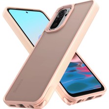 Epilons Mey Ithalat® Redmi Note 10 Kılıf Elegant Kapak - Pudra