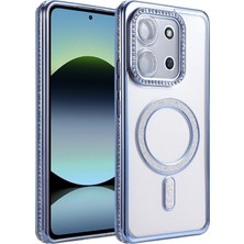  Xiaomi Redmi 15C 4g Joke Simli Magneticsafe Kılıf - Mavi