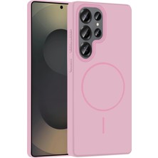 Samsung Galaxy S25 Ultra Broş Magsafe Kapak - Pembe