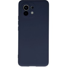  Xiaomi Mi 11 Kılıf Nano Içi Kadife Silikon - Lacivert