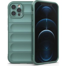  iPhone 12 Pro Kılıf Optimum Silikon - Koyu Yeşil