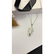 Daniel Angelson Sarmal Çiçek Ametist 925 Gümüş Tasarım Kolye