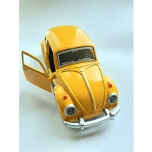 MiraLive Sarı Çek-Bırak Metal Vosvos Araba Dıe Cast Büyük Boy 12CM