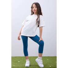 Perendi Kız Çocuk Tişört ve Taytlı Takım Yumuşak ve Rahat Yazlık Takım