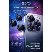 Essesuar Iphone 13 Pro Max Uyumlu Siyah Kamera Koruyucu