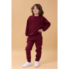 Perendi Erkek Çocuk Bisiklet Yaka Şardonlu Kışlık 2'li Eşofman Takımı