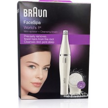 Braun Facespa Mini Epilatör ve Yüz Temizleme Fırçası – Hassas Tüy Alma & Derin Cilt Temizliği