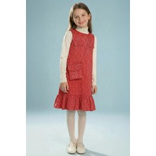 Perendi Kız Çocuk Çantalı Jile Elbise ve Badi