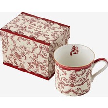 Chiara Alessi Flower Garden Kırmızı Porselen Kupa 300 ml