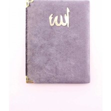 MiraLive Kadife Yasin Çanta Boy Koyu Gri