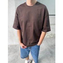 Difransel Jeans Erkek Basic Bisiklet Yaka Oversize T-Shirt