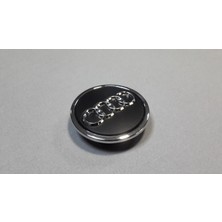 Fabrikasyon Audi A4 B6 B7 8e 2001-2009 Çelik Jant Göbeği 68MM Siyah