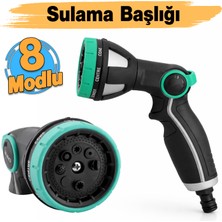 Badem10 Ayarlanabilir 8 Fonksiyonlu Fıskiye Araba Yıkama Bahçe Sulama Temizleme Sprey Tabancası Fişkiye