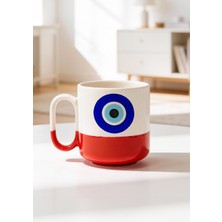 BB Design Nazar Boncuğu Tasarımlı Baskılı Seramik Pro Kupa Bardak 330ML