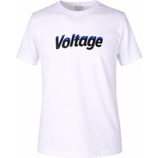 Trender 26Y595000009 Beyaz Erkek T-Shirt Voltage O Yaka