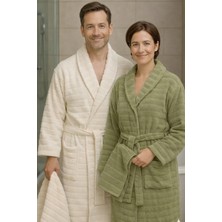 Favora Cottowels Battal Boy 6 Parça %100 Pamuk Aile Bornoz Seti - Yeşil