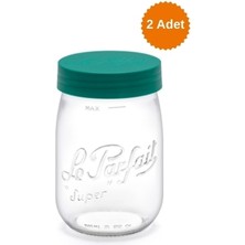 Le Parfait Color Vis Cam Kavanoz 1l Yeşil (2 Adet)