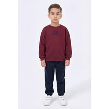 Perendi Erkek Çocuk Bisiklet Yaka Nakışlı Kışlık Takım