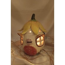 Rahan Hobbit Evi Peri Evi El Işi Hand Made Hobit Evi Seramik Oyuncak Dekor Mumluk Şamdan Muz