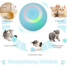 MiraLive Şarjlı Kedi Oyun Topu Interaktif 360 Derece Dönen Kedi Oyuncağı Oto Hareket Eden