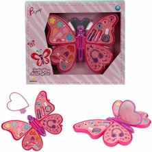 Sunman Kelebek Şekilli Eğitici 4 Katmanlı Makyaj Güzellik Seti 0 - 10 Yaş İçin