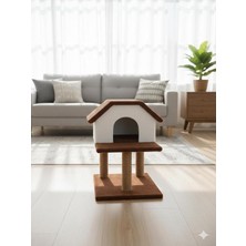 Catmozz Amsterdam Yuvalı Kedi Tırmalama Oyuncağı ve Evi