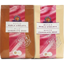Altınmarka Sütlü Damla 1 Kg Çikolata ve Beyaz Damla Çikolata 1 Kg